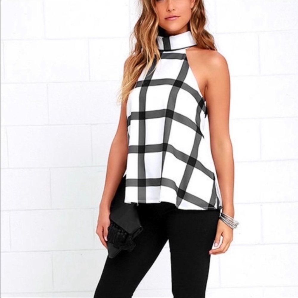 Lulus gridlock sleeveless top NWT